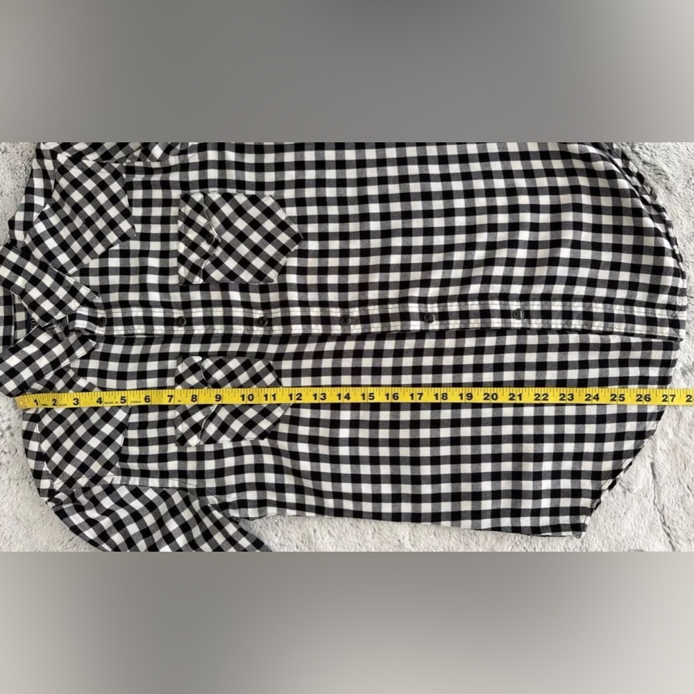 Polo Ralph Lauren Womens Black White Gingham Collared Button Up Shirt Si… - Picture 6 of 8